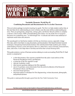 World War II curriculum guide World War II curriculum guide
