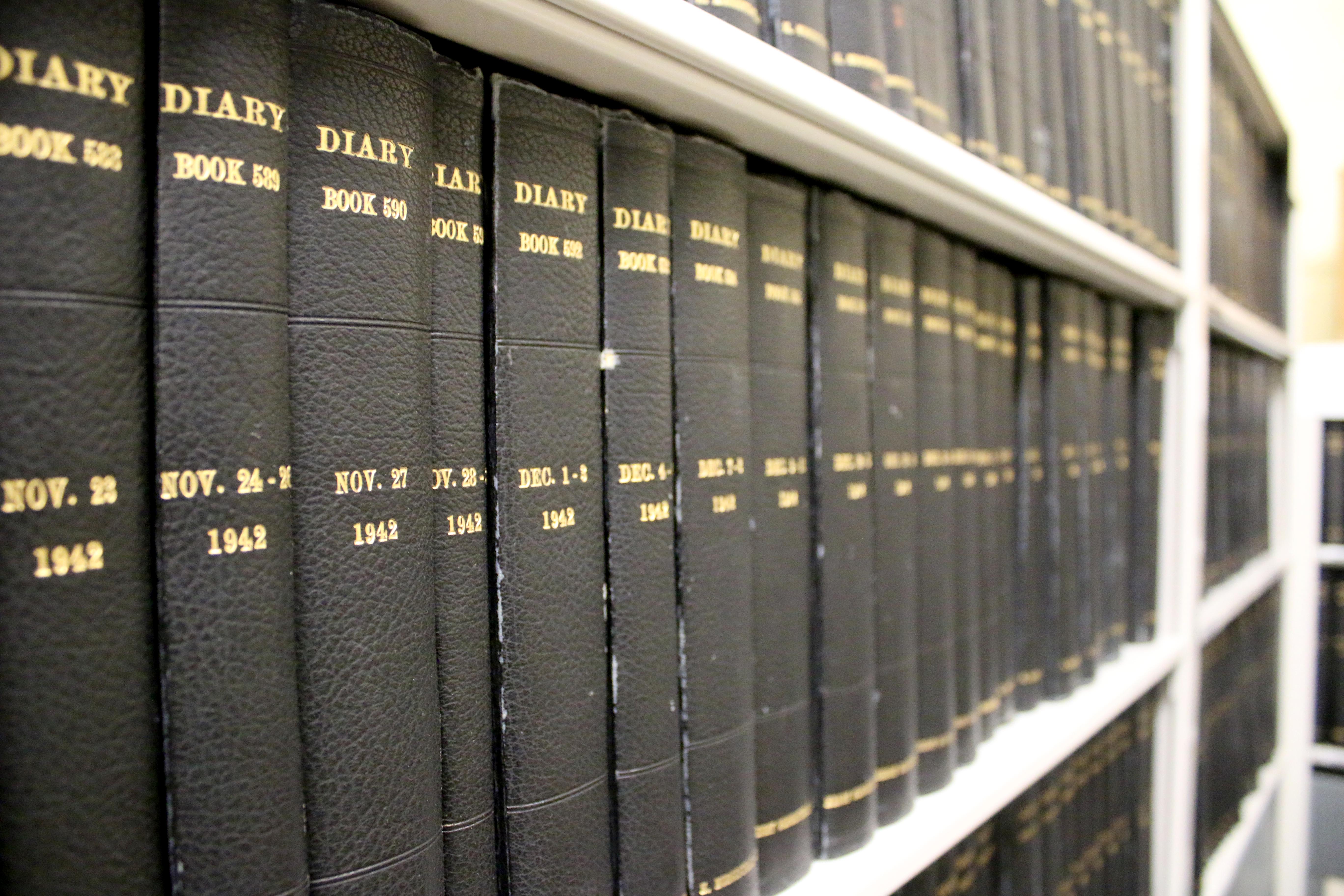 Morgenthau Diaries on shelf