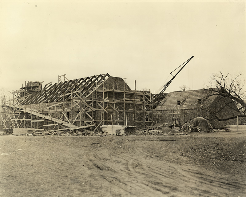 FDR Library under construction, 1939