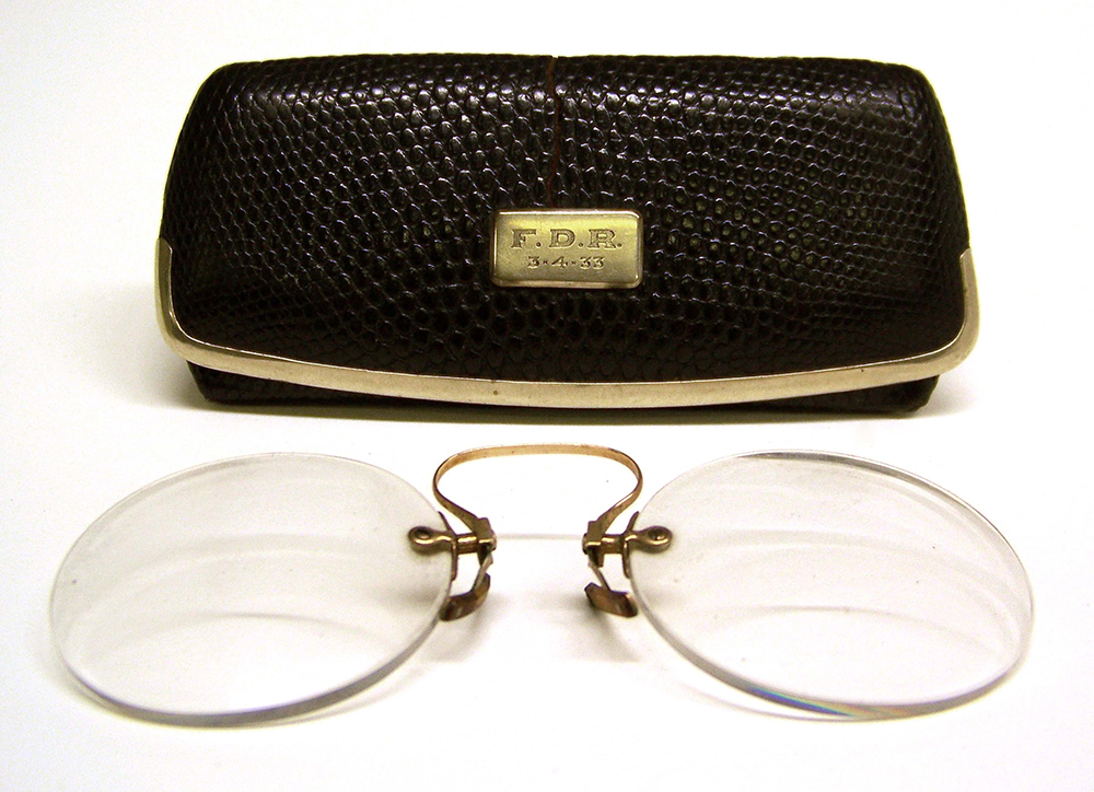 Eyeglasses worn by FDR during first inauguration