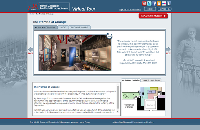 Screenshot of Virtual Tour